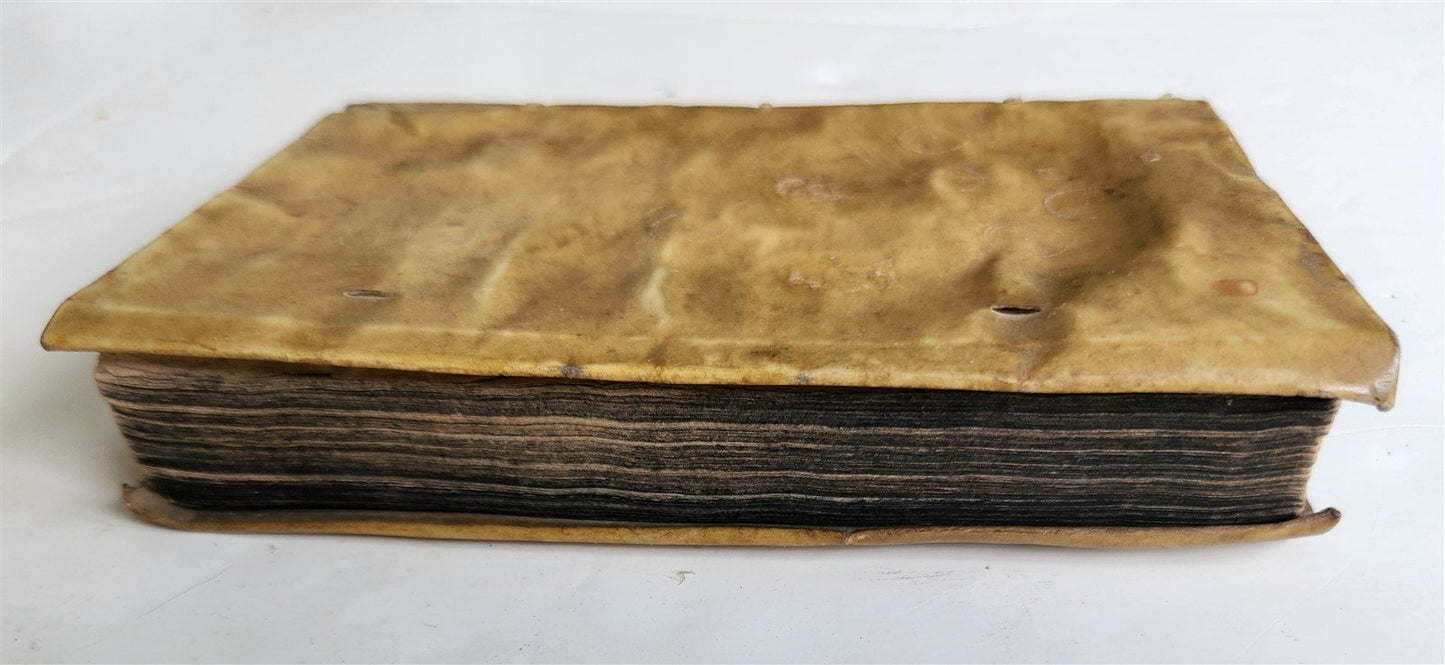 1593 ILLUSTRATED GERMAN COURT RULES antique 16th century VELLUM BINDING rare