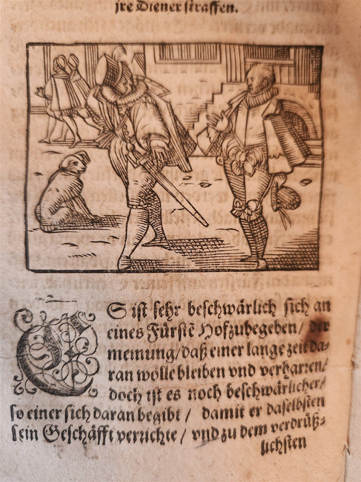1593 ILLUSTRATED GERMAN COURT RULES antique 16th century VELLUM BINDING rare