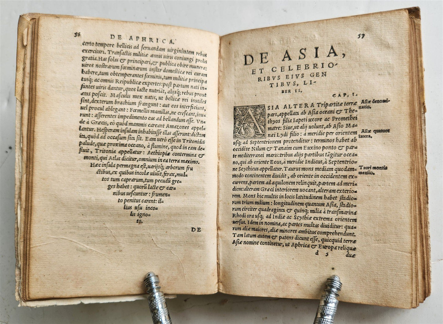 1542 DESCRIPTION of ASIA AFRICA & EUROPE Johann Boehme antique GRYPHIUS PRESS