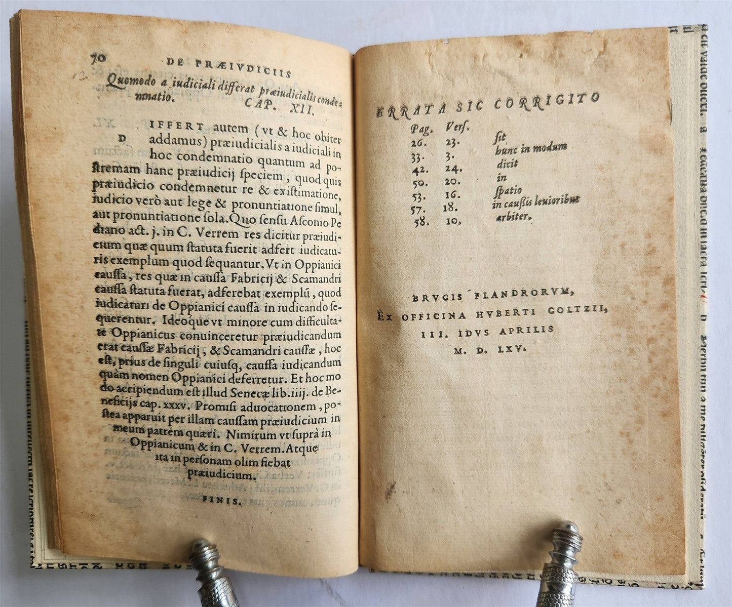 1565 ROMAN LAW TREATISE by Jacobus RAEVARDUS antique 16th century