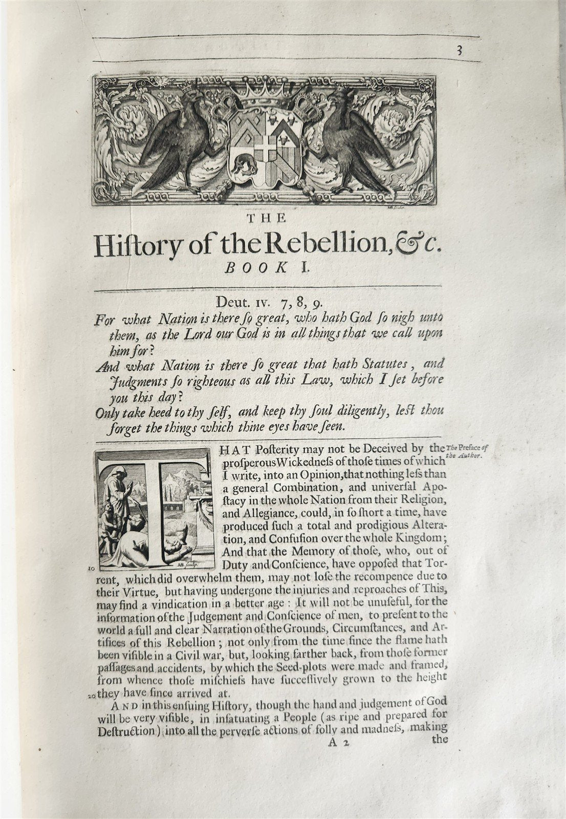 1707 HISTORY of REBELLION & CIVIL WARS in ENGLAND BEGUN in 1641 antique 4 FOLIOS