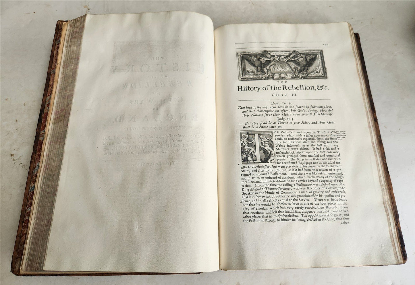 1707 HISTORY of REBELLION & CIVIL WARS in ENGLAND BEGUN in 1641 antique 4 FOLIOS