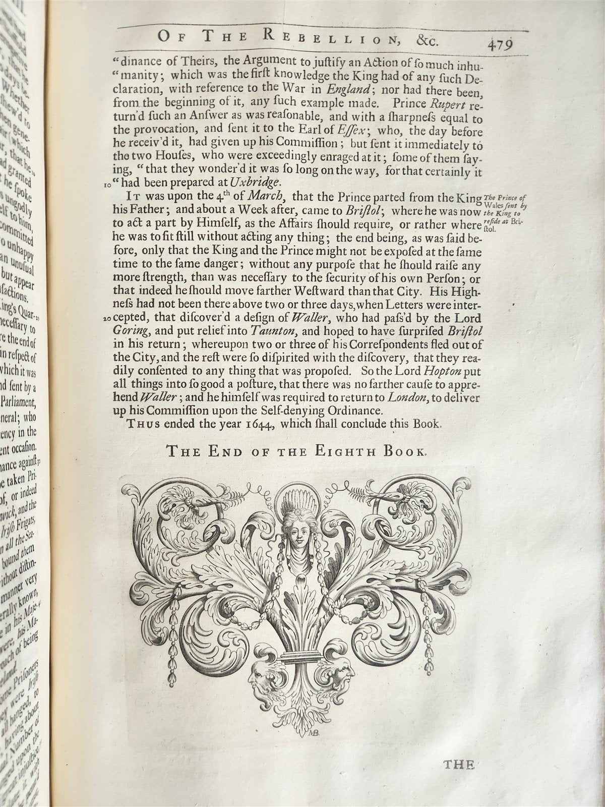 1707 HISTORY of REBELLION & CIVIL WARS in ENGLAND BEGUN in 1641 antique 4 FOLIOS