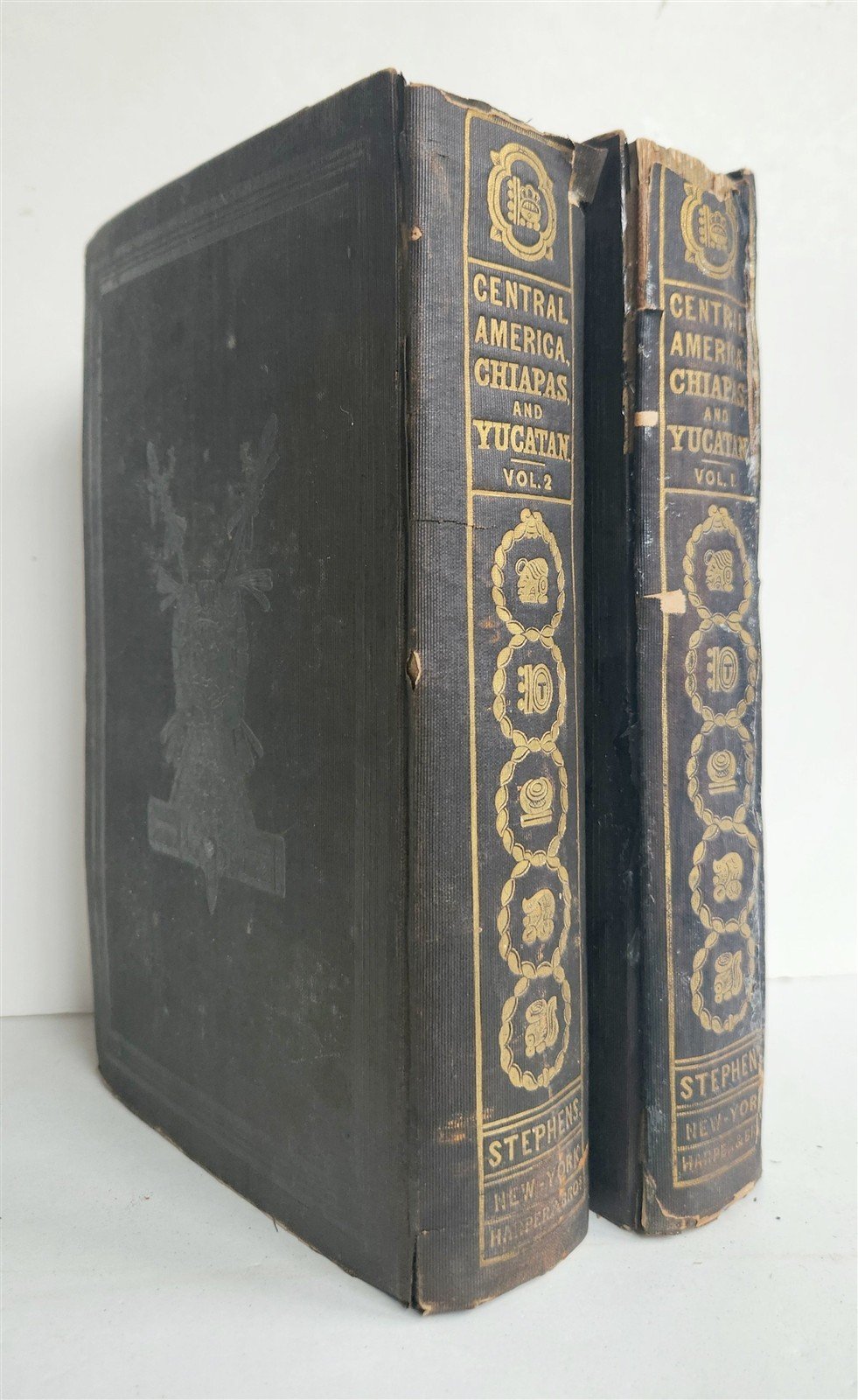 1846 Incidents of Travel in Central America Chiapas Yucatan antique ILLUSTRATED