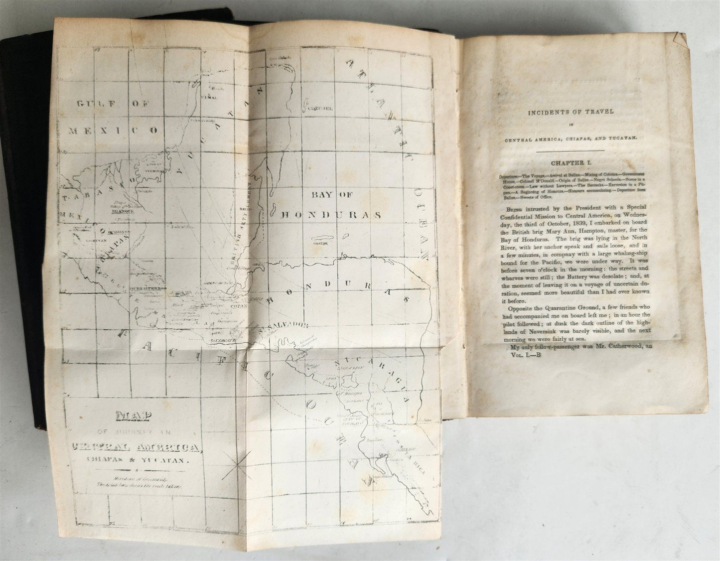 1846 Incidents of Travel in Central America Chiapas Yucatan antique ILLUSTRATED