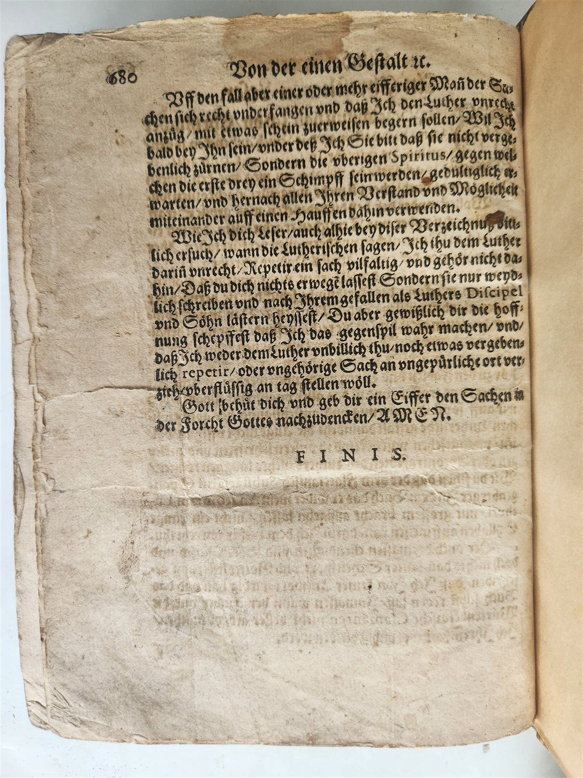 1596 THEOLOGY in GERMAN by Johannes Pistorius antique