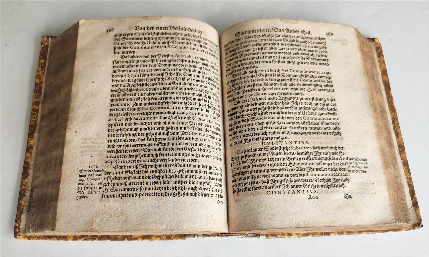 1596 THEOLOGY in GERMAN by Johannes Pistorius antique