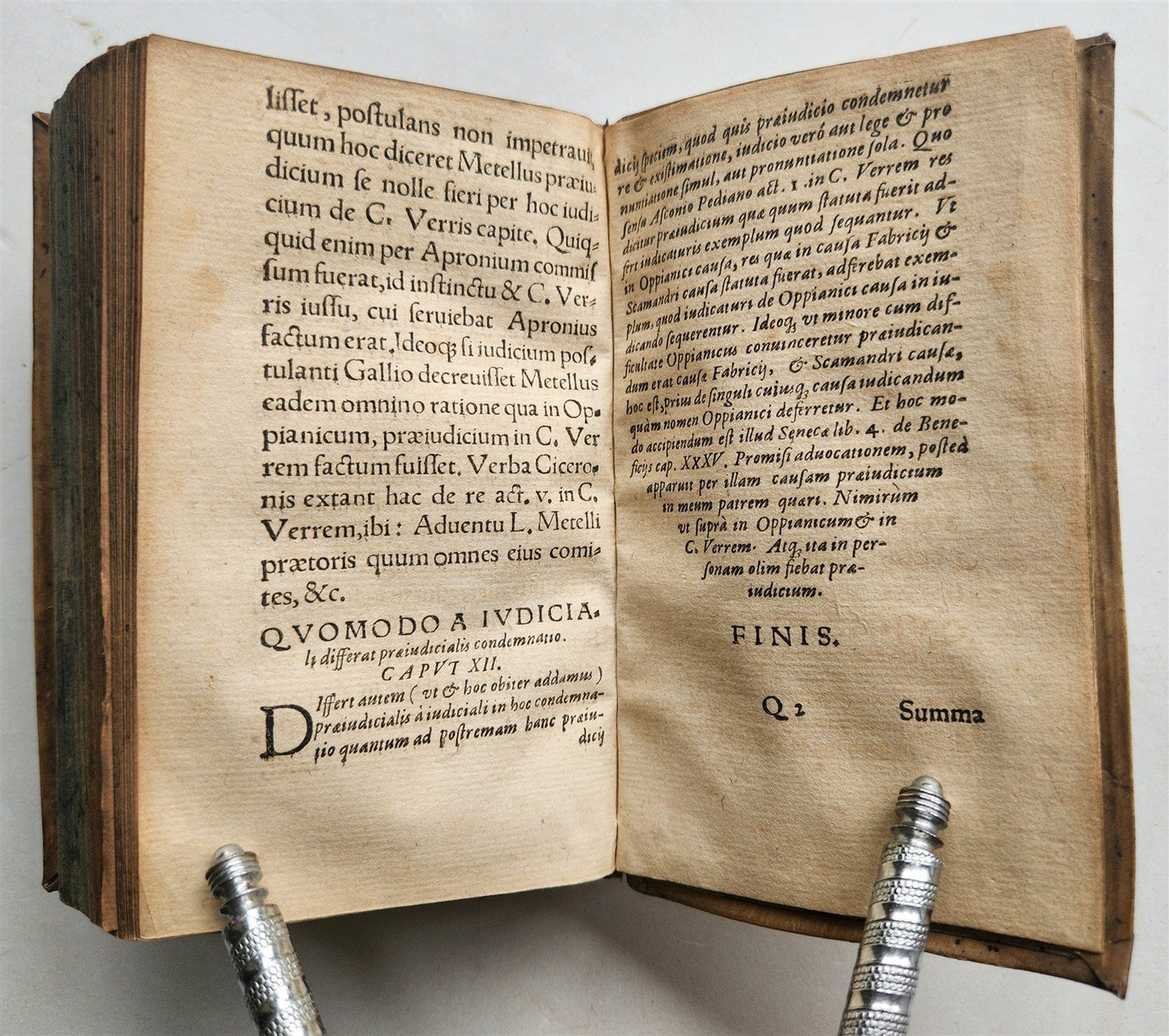 1586 ROMAN LAW TREATISE by FLEMISH JURIST Jacobus RAEVARDUS antique 16th century