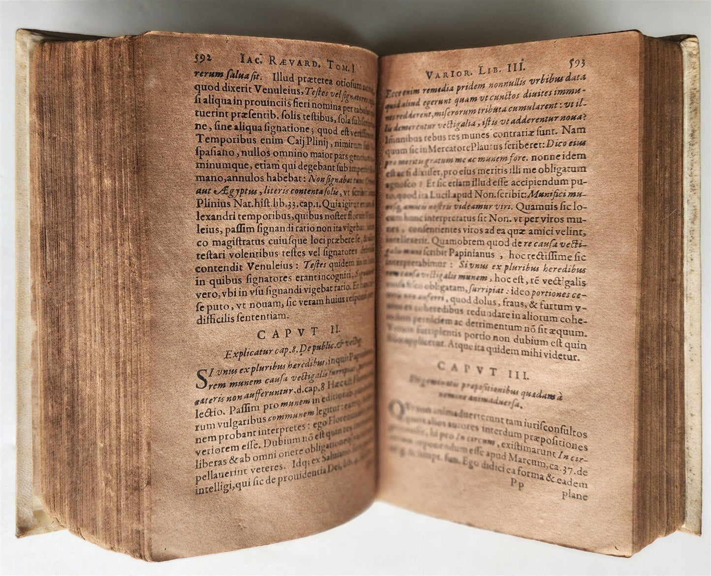 1622 LAW TREATISE by FLEMISH JURIST Jacobus RAEVARDUS antique VELLUM BINDING