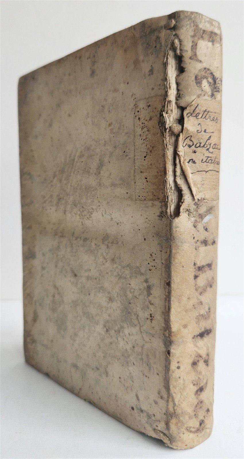 1658 LETTERE del SIGNOR di BALZAC antique VELLUM BINDING
