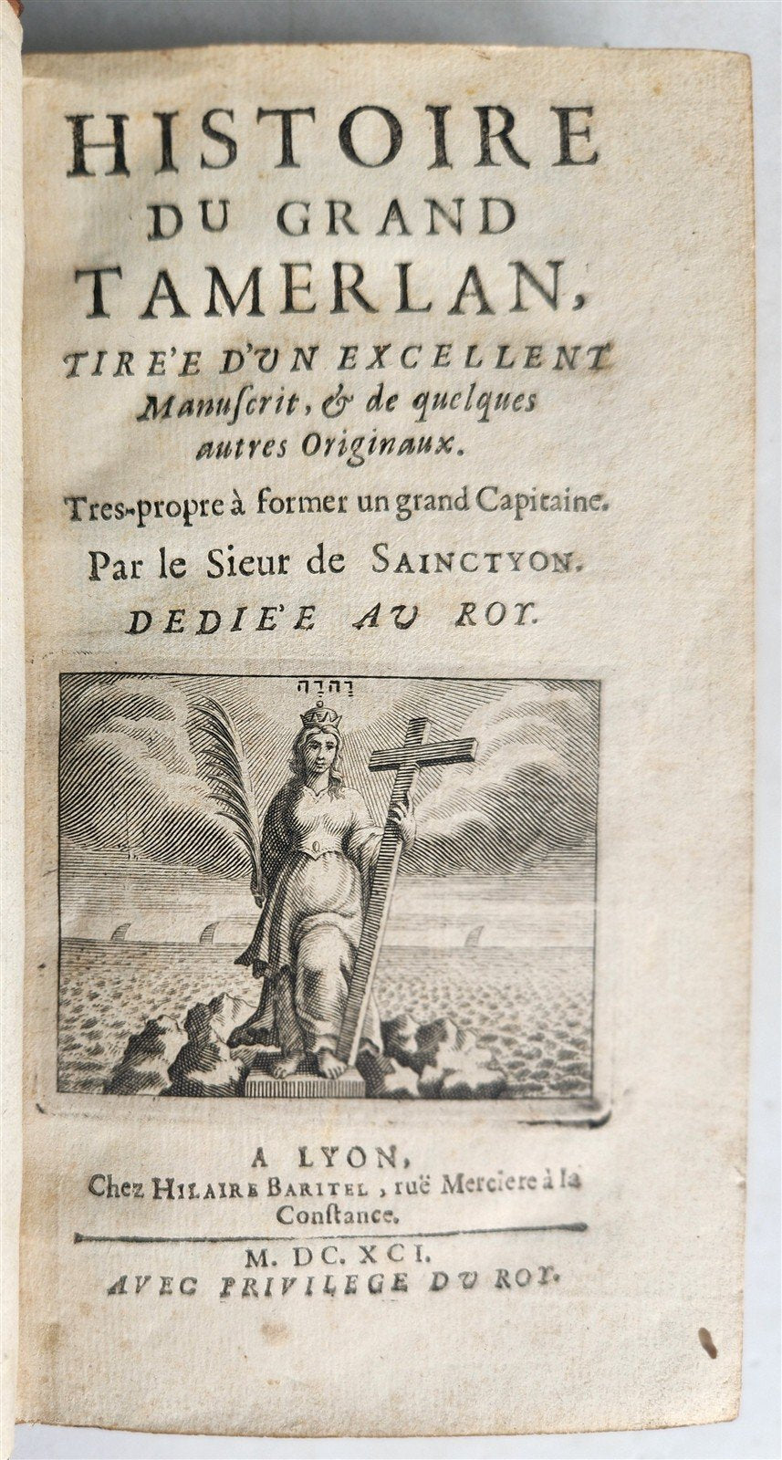 1691 HISTORY of GREAT TAMERLAN antique in FRENCH 17th CENTURY