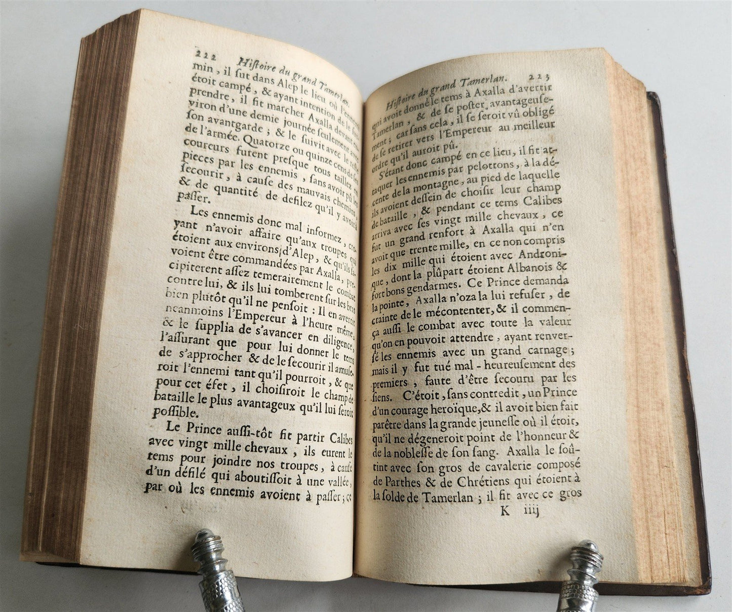 1691 HISTORY of GREAT TAMERLAN antique in FRENCH 17th CENTURY