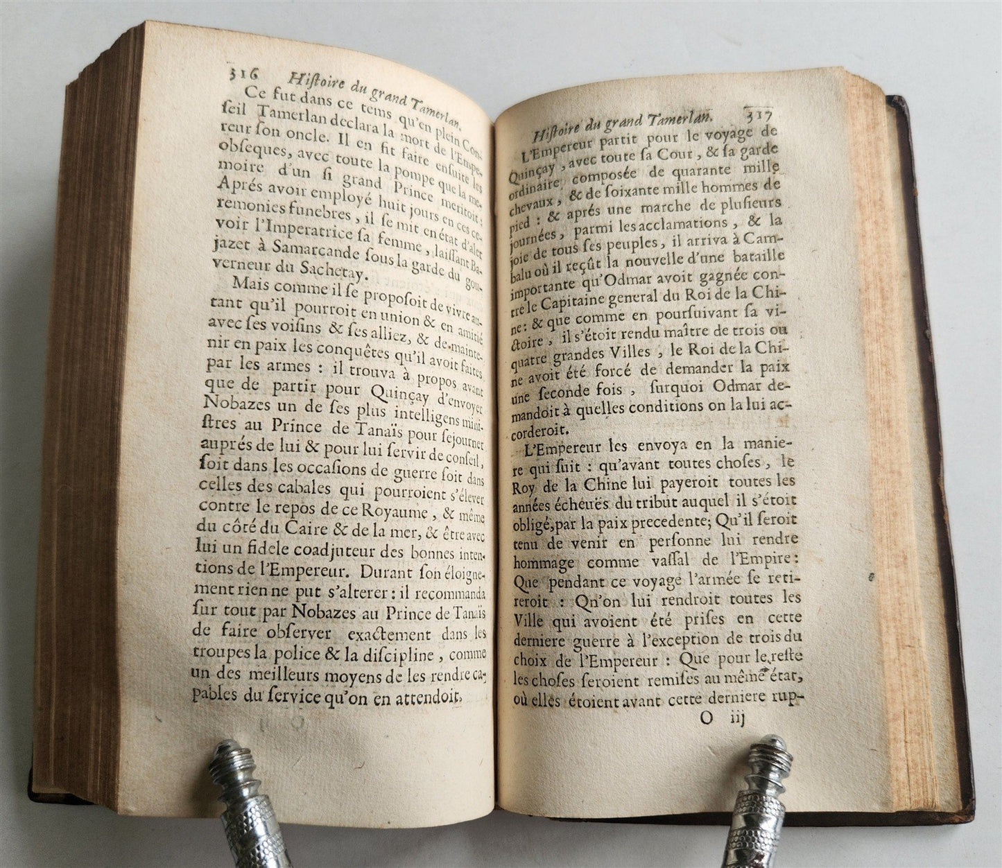 1691 HISTORY of GREAT TAMERLAN antique in FRENCH 17th CENTURY