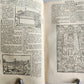 1598 BIBLE in FRENCH ILLUSTRATED 2 VOLUMES antique OLD & NEW TESTAMENT
