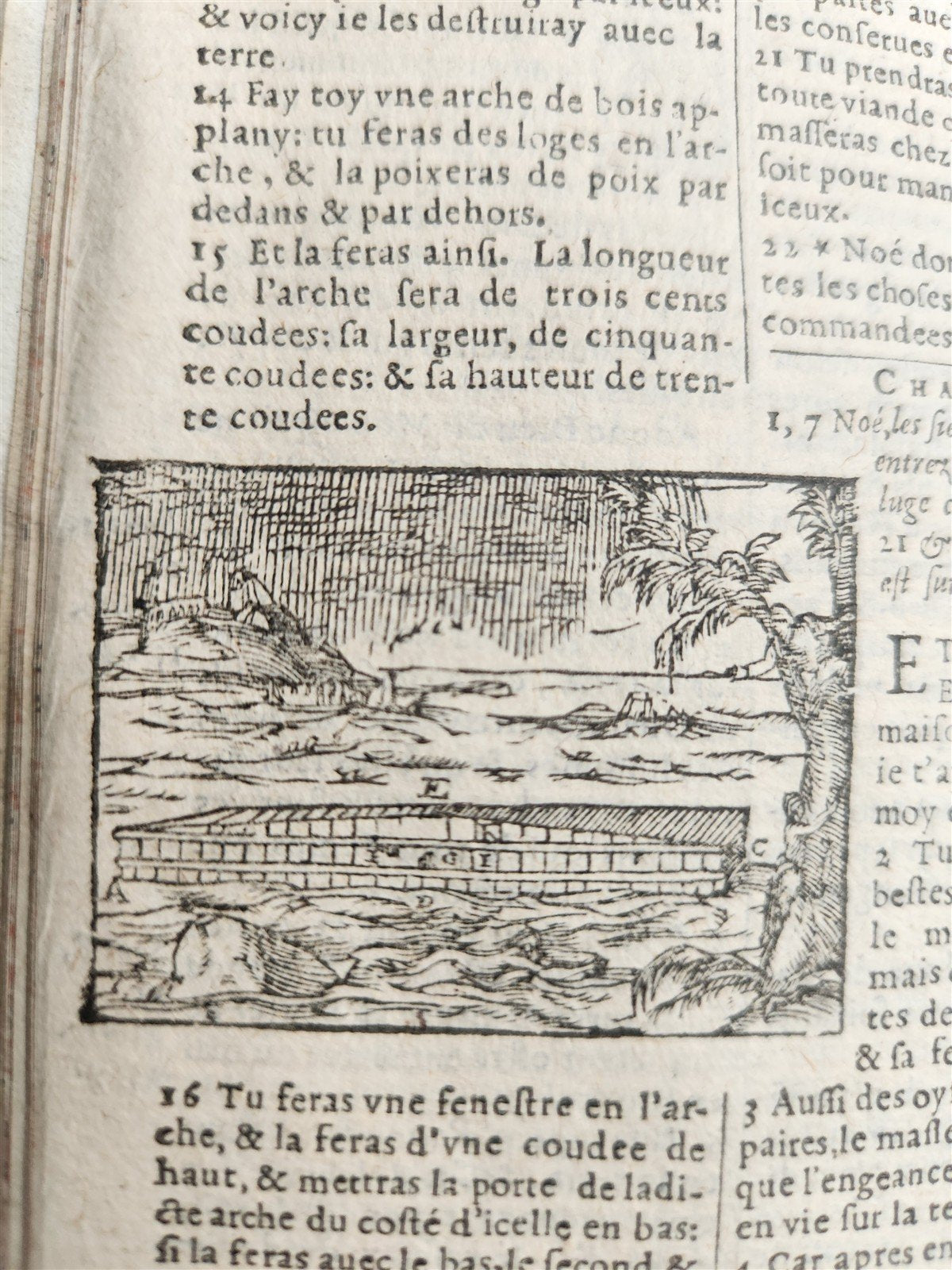 1598 BIBLE in FRENCH ILLUSTRATED 2 VOLUMES antique OLD & NEW TESTAMENT