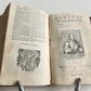 1598 BIBLE in FRENCH ILLUSTRATED 2 VOLUMES antique OLD & NEW TESTAMENT