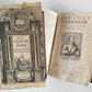 1598 BIBLE in FRENCH ILLUSTRATED 2 VOLUMES antique OLD & NEW TESTAMENT