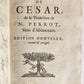 1678 JULIUS CAESAR COMMENTARIES ILLUSTRATED w/ MAP antique in FRENCH