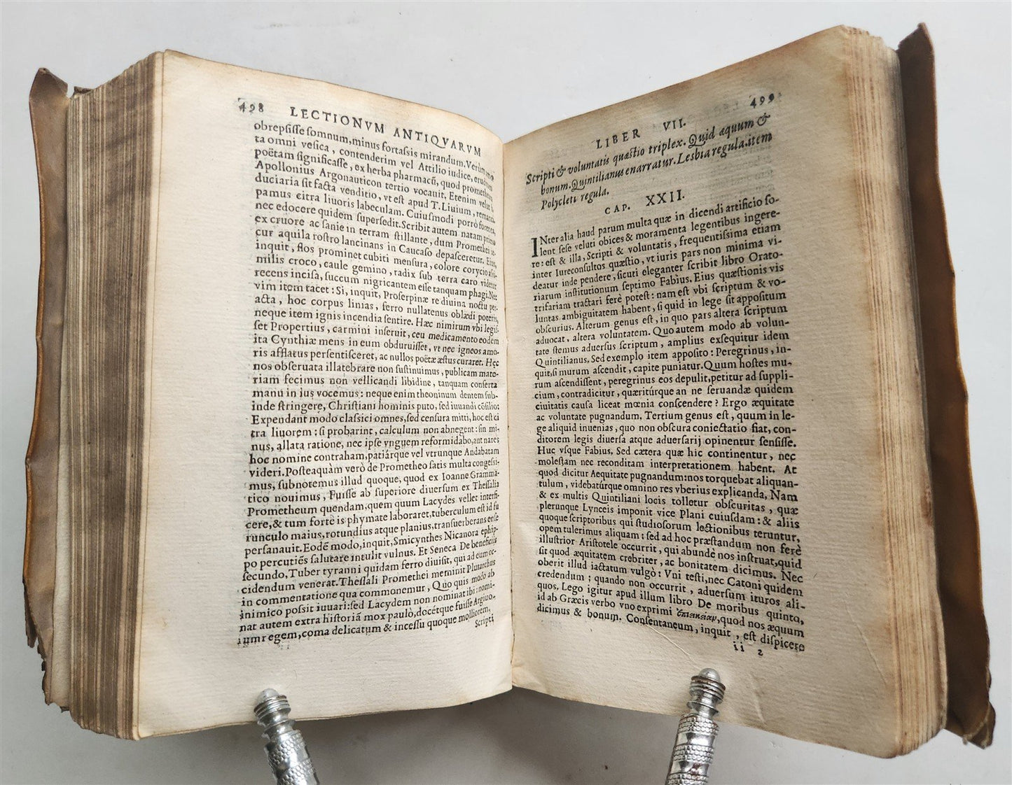 1560 LECTIONUM ANTIQUARUM by Ludovico Caelio Rhodigino antique in LATIN