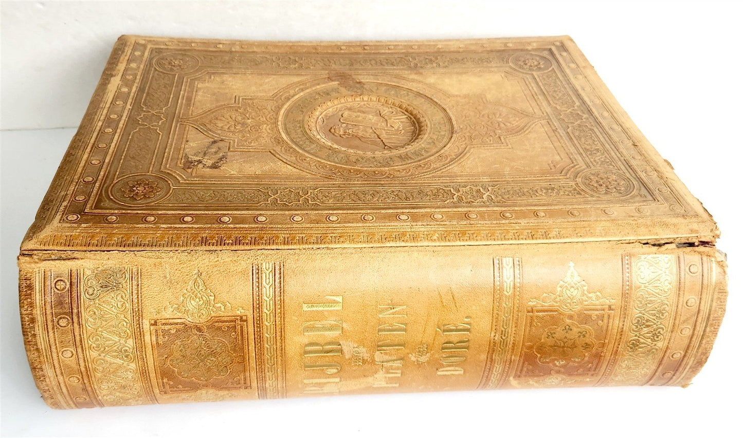 1870 BIBLE in DUTCH GUSTAVE DORE LLUSTRATED MASSIVE FOLIO antique 200 plates