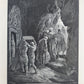 1870 BIBLE in DUTCH GUSTAVE DORE LLUSTRATED MASSIVE FOLIO antique 200 plates