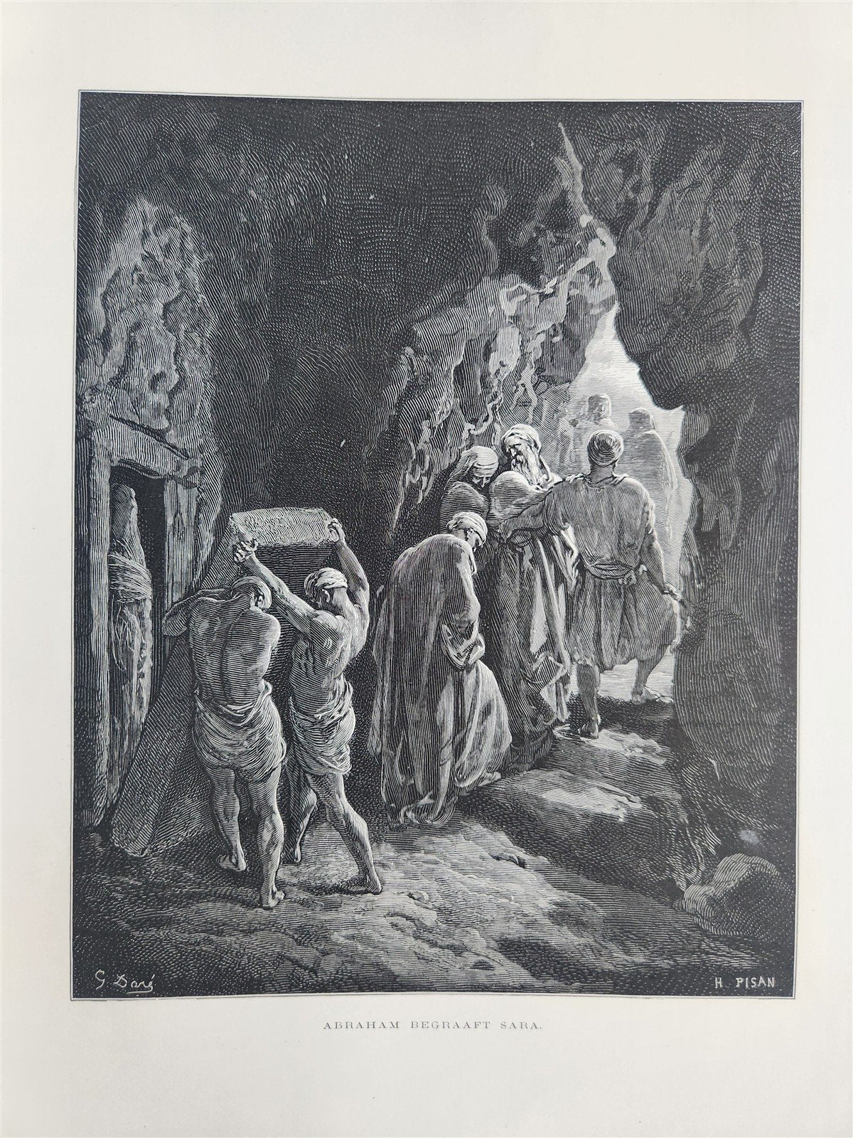 1870 BIBLE in DUTCH GUSTAVE DORE LLUSTRATED MASSIVE FOLIO antique 200 plates