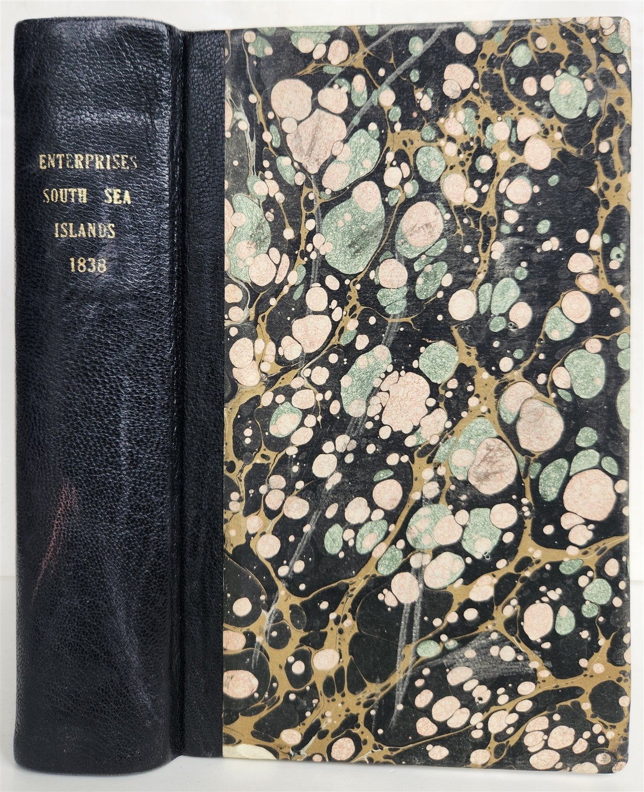 1838 NARRATIVE of MISSIONARY ENTERPRISES in SOUTH SEA ISLAND antique ILLUSTRATED