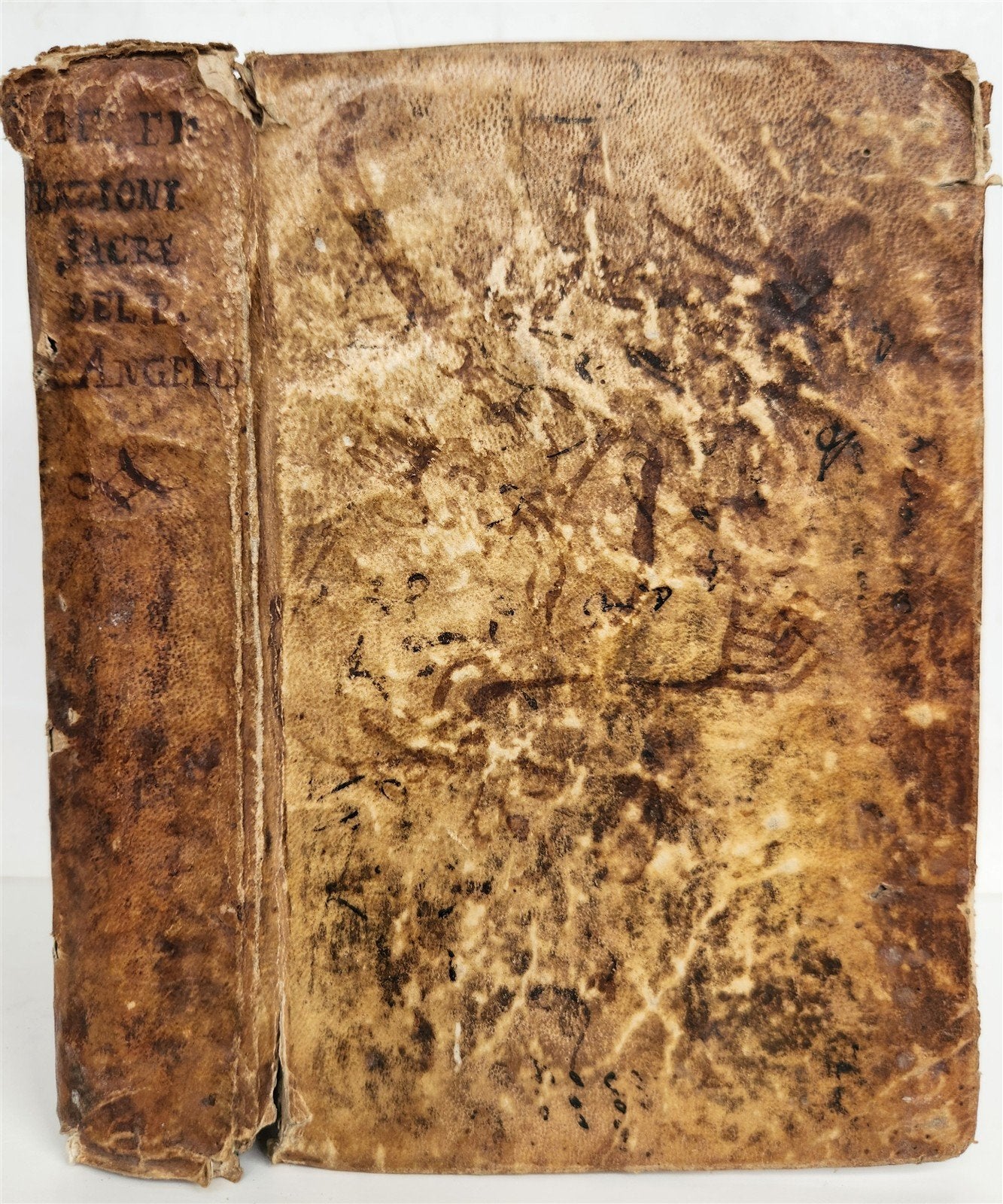 1741 POETRY by Gerardo de Angelis antique in ITALIAN vellum binding