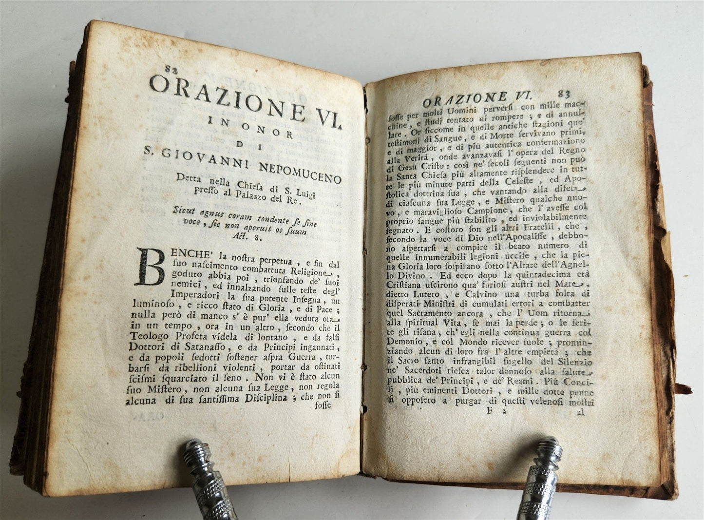 1741 POETRY by Gerardo de Angelis antique in ITALIAN vellum binding