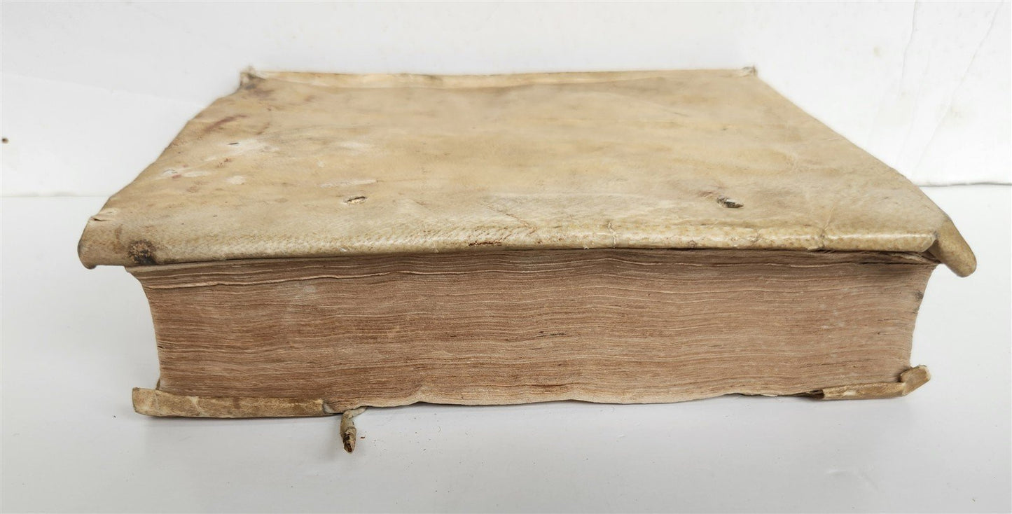 1725 PANEGIRICI SACRI by Paolo Segneri antique vellum bound