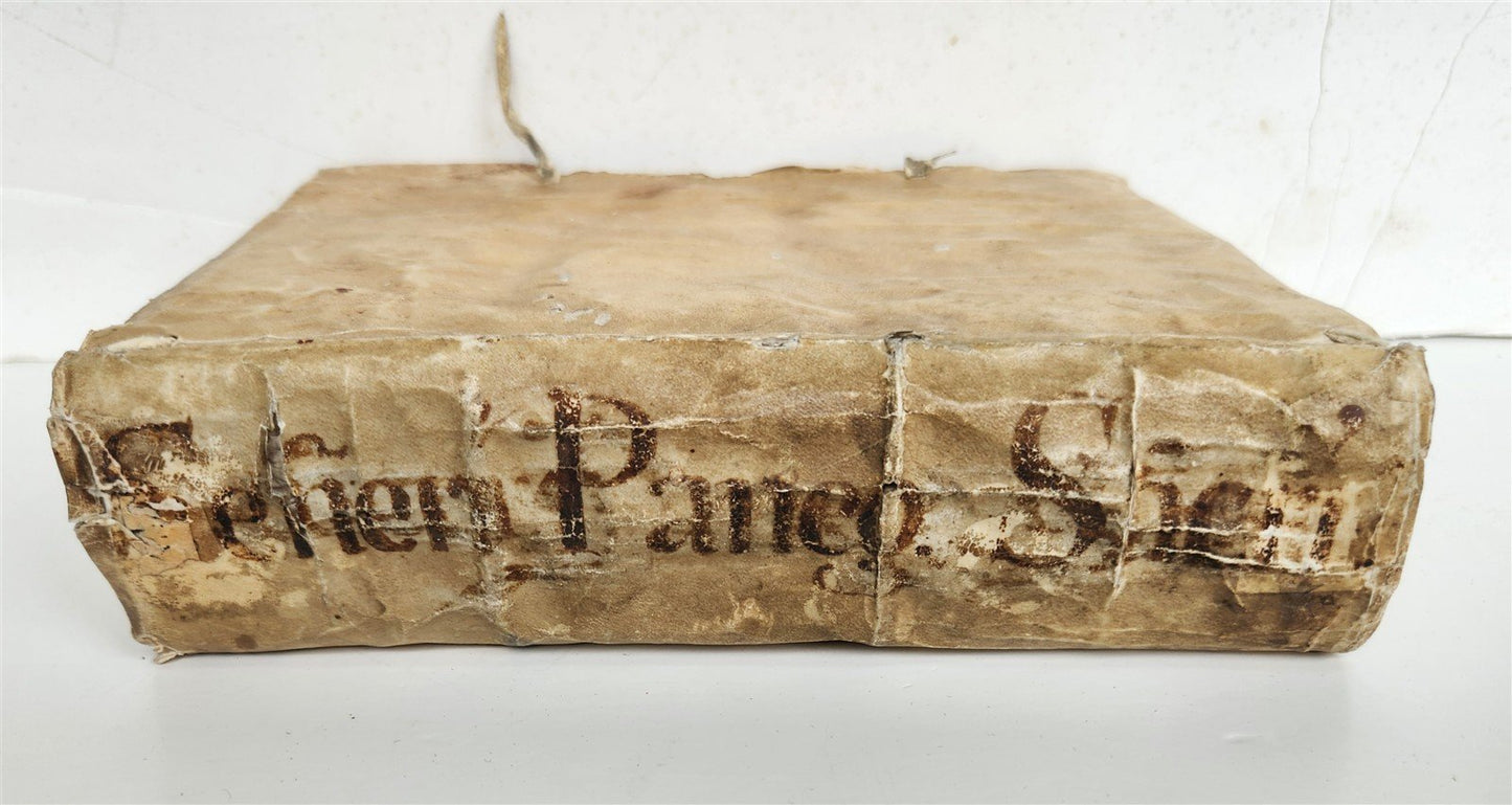 1725 PANEGIRICI SACRI by Paolo Segneri antique vellum bound