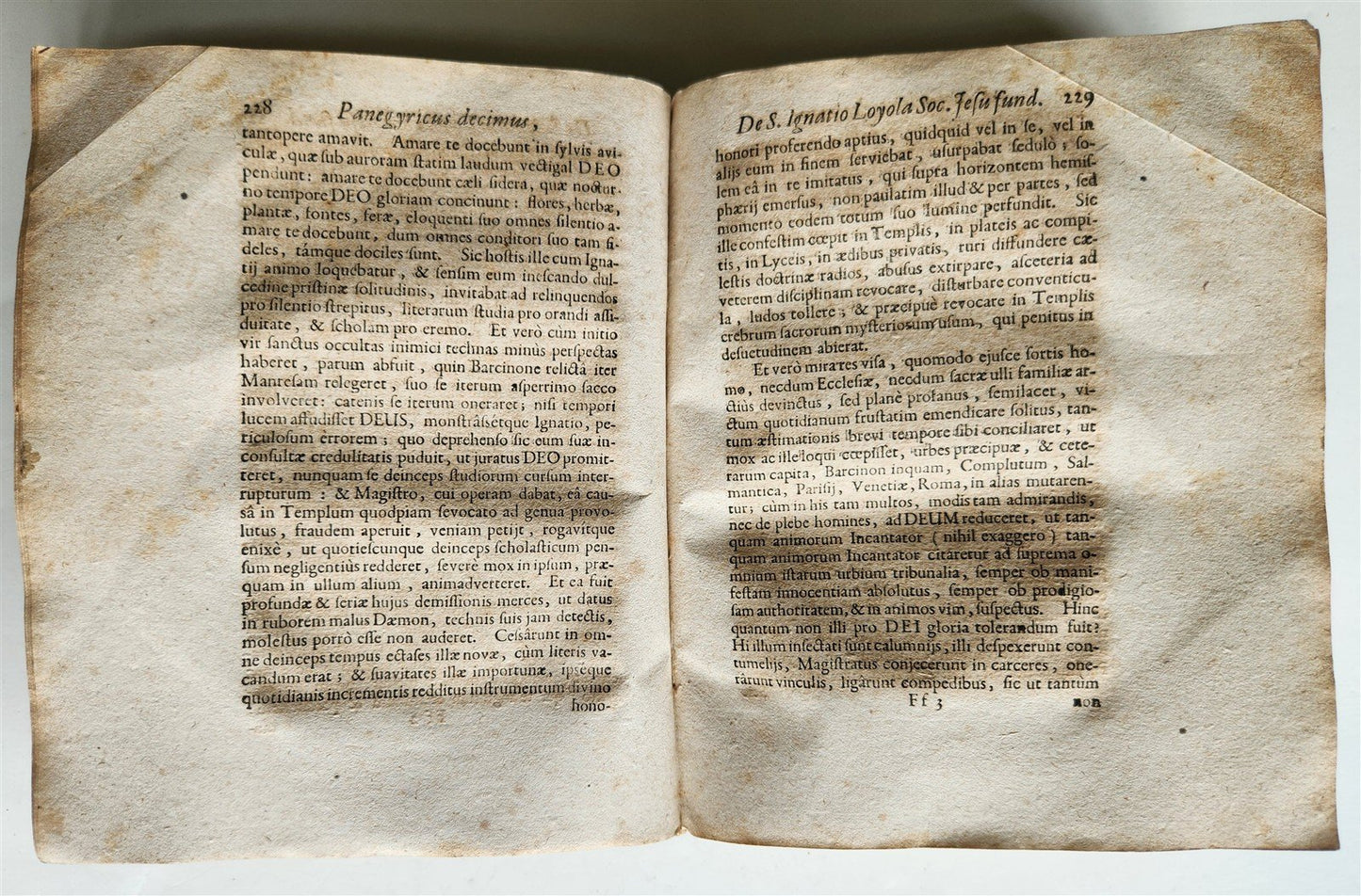 1725 PANEGIRICI SACRI by Paolo Segneri antique vellum bound