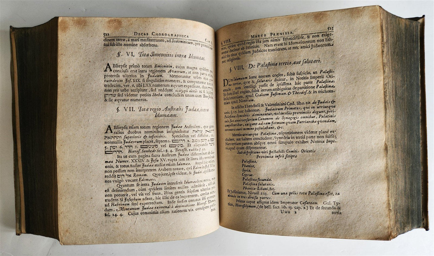 1684 Horae Hebraicae et Talmudicae in quatvor Evangelistas antique vellum bound
