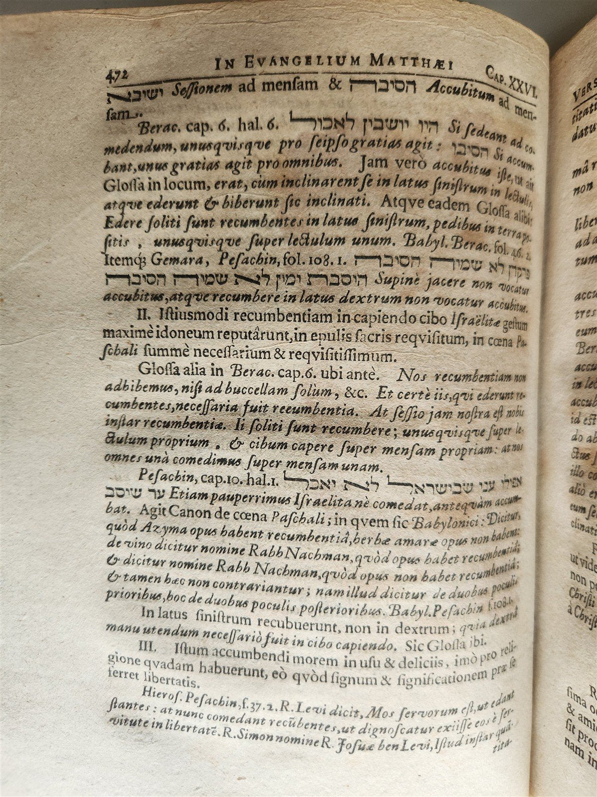 1684 Horae Hebraicae et Talmudicae in quatvor Evangelistas antique vellum bound