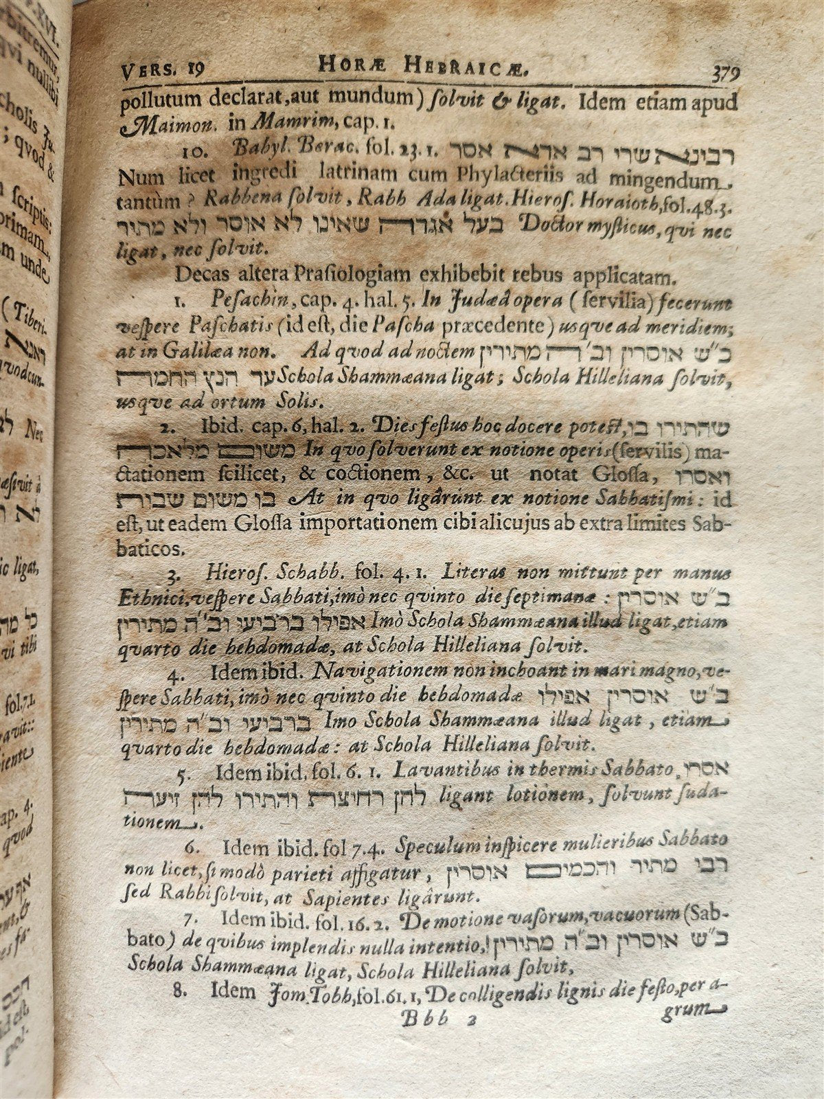 1684 Horae Hebraicae et Talmudicae in quatvor Evangelistas antique vellum bound