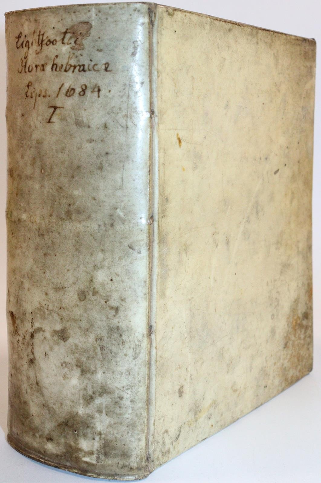 1684 Horae Hebraicae et Talmudicae in quatvor Evangelistas antique vellum bound
