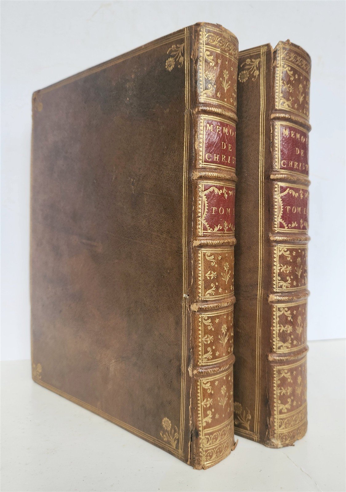 1751 MEMOIRS of CHRISTINE QUEEN of SWEDEN 2 VOLUMES in FRENCH antique