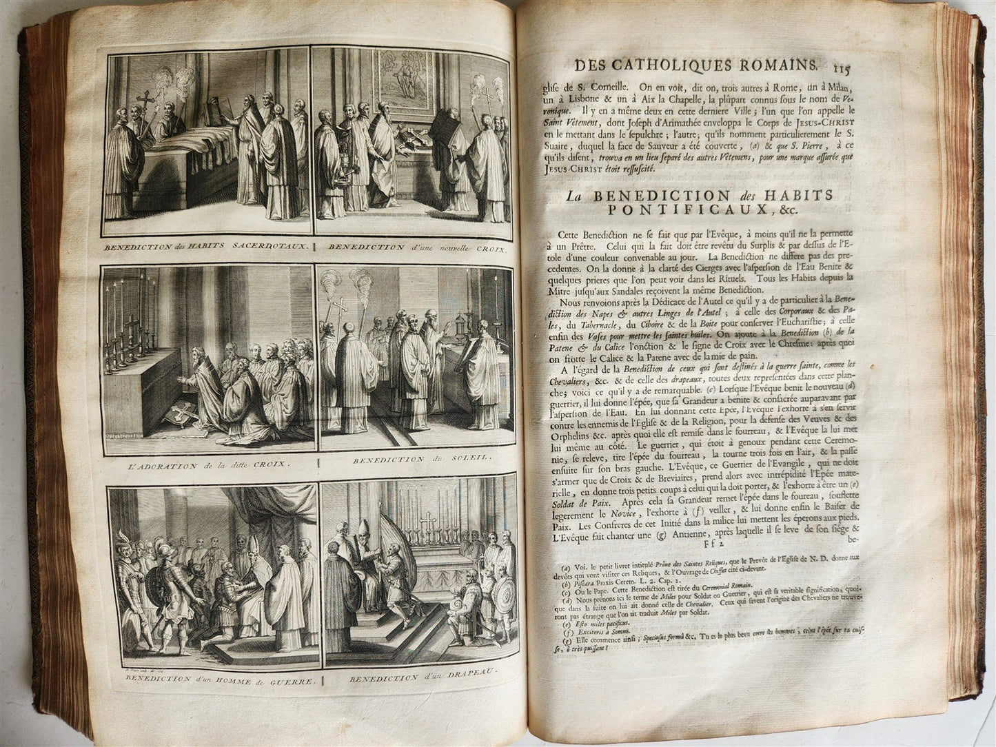 1723 HISTOIRE des CEREMONIES et COUTUMES de PEUPLES DU MONDE vol I antique FOLIO