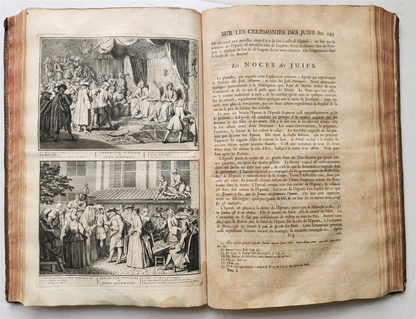 1723 HISTOIRE des CEREMONIES et COUTUMES de PEUPLES DU MONDE vol I antique FOLIO
