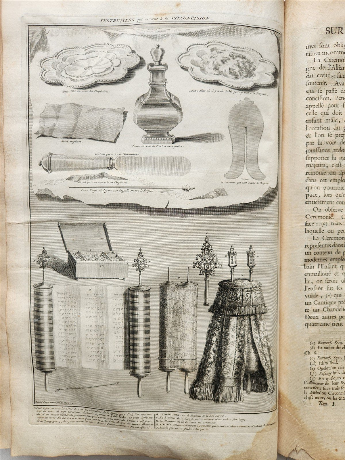 1723 HISTOIRE des CEREMONIES et COUTUMES de PEUPLES DU MONDE vol I antique FOLIO