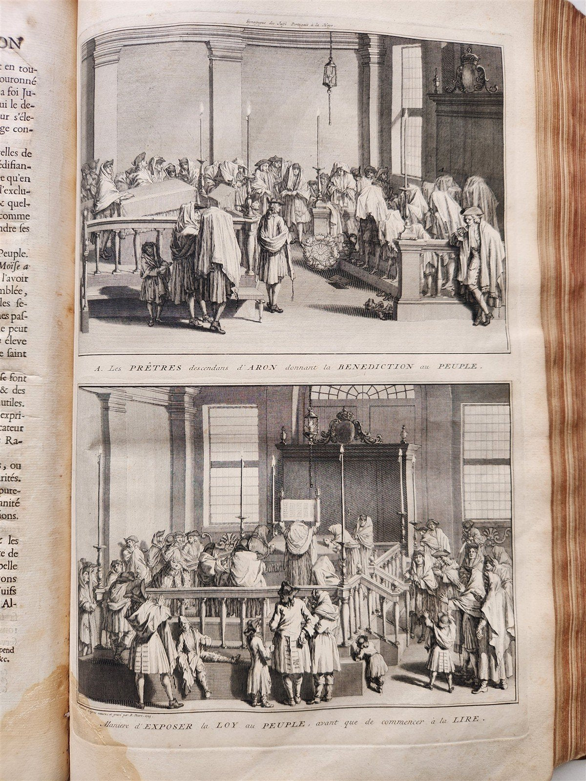 1723 HISTOIRE des CEREMONIES et COUTUMES de PEUPLES DU MONDE vol I antique FOLIO