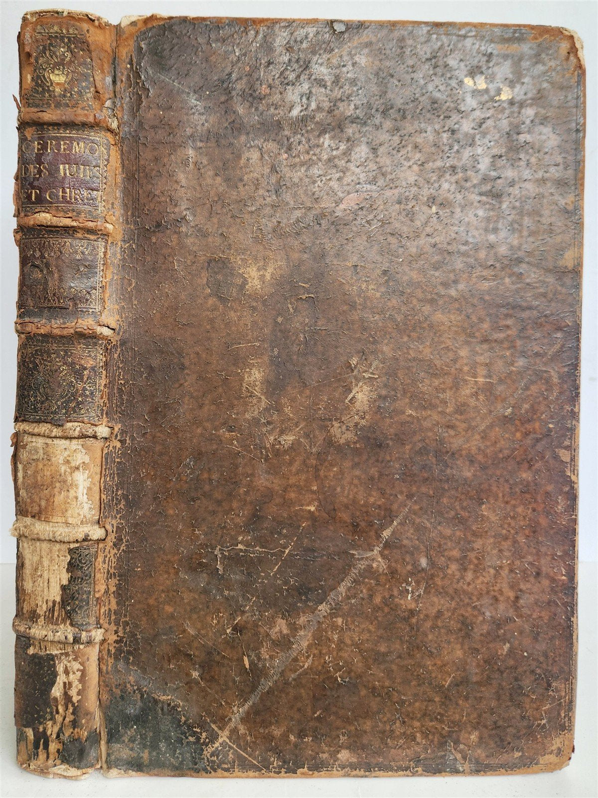 1723 HISTOIRE des CEREMONIES et COUTUMES de PEUPLES DU MONDE vol I antique FOLIO