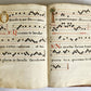 16-17th CENTURY ANTIPHONARY MANUSCRIPT antique FOLIO 92 pp. AMAZING BINDING