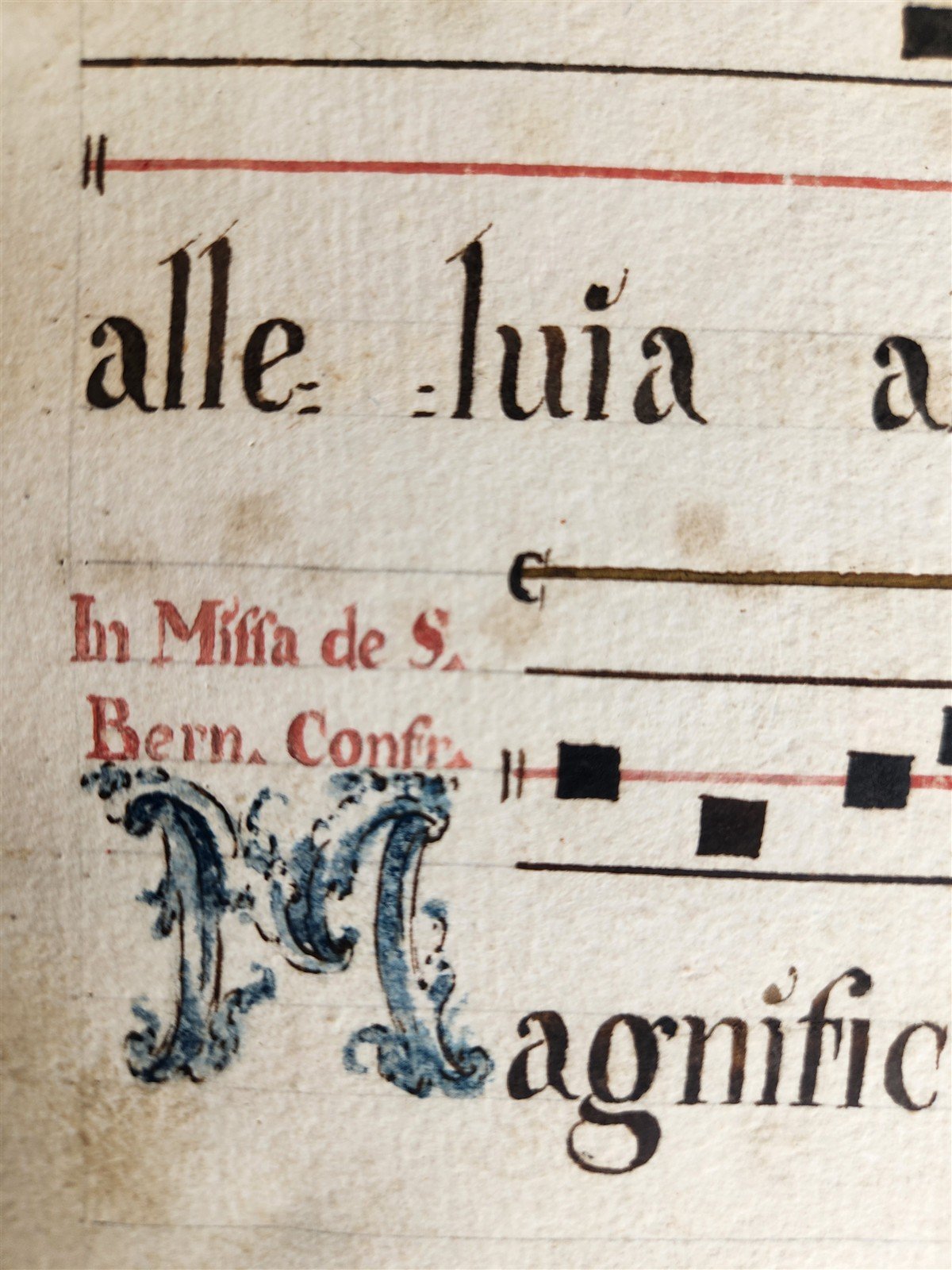 16-17th CENTURY ANTIPHONARY MANUSCRIPT antique FOLIO 92 pp. AMAZING BINDING