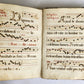 16-17th CENTURY ANTIPHONARY MANUSCRIPT antique FOLIO 92 pp. AMAZING BINDING