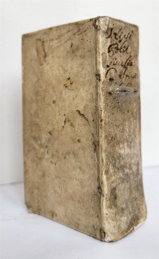 1671 LIPSIUS Politicorum Sive Civilis Doctrinae antique VELLUM BINDING