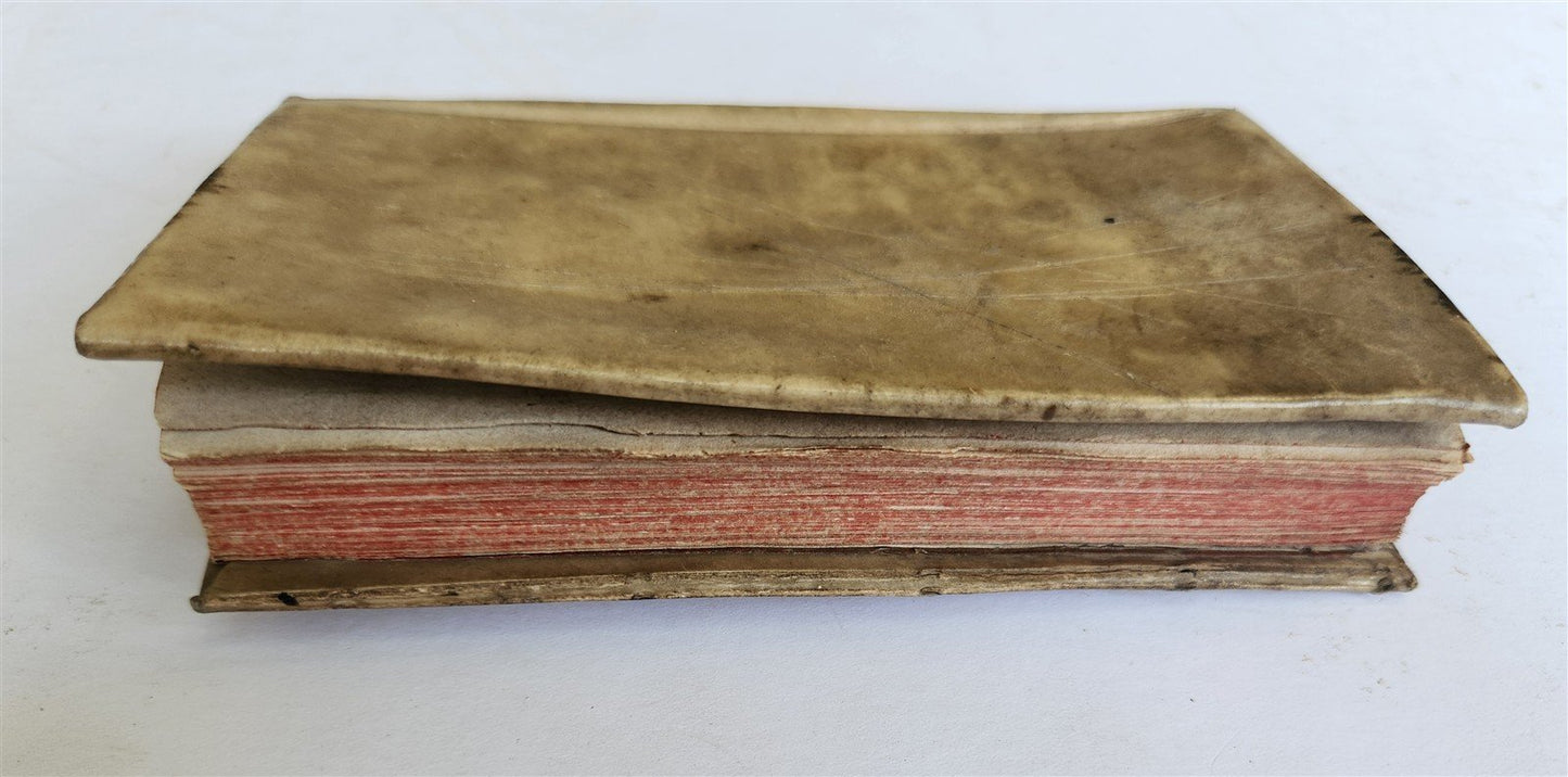 1756 ROMAN HISTORY by Velleius Paterculus antique VELLUM BINDING