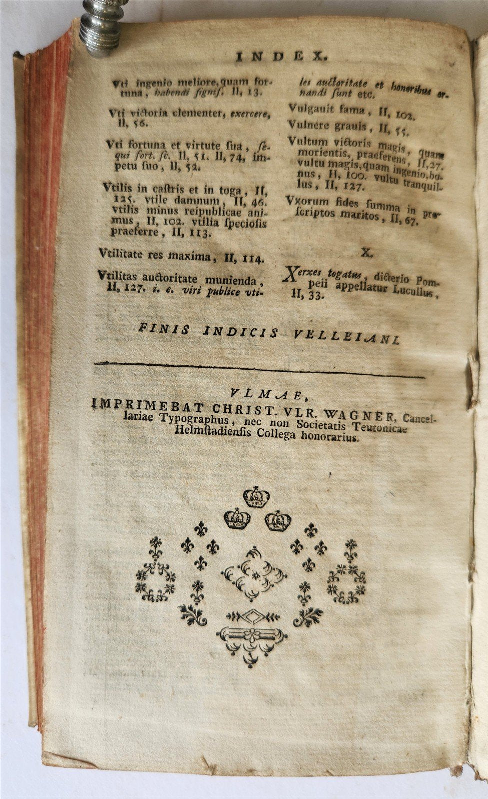 1756 ROMAN HISTORY by Velleius Paterculus antique VELLUM BINDING