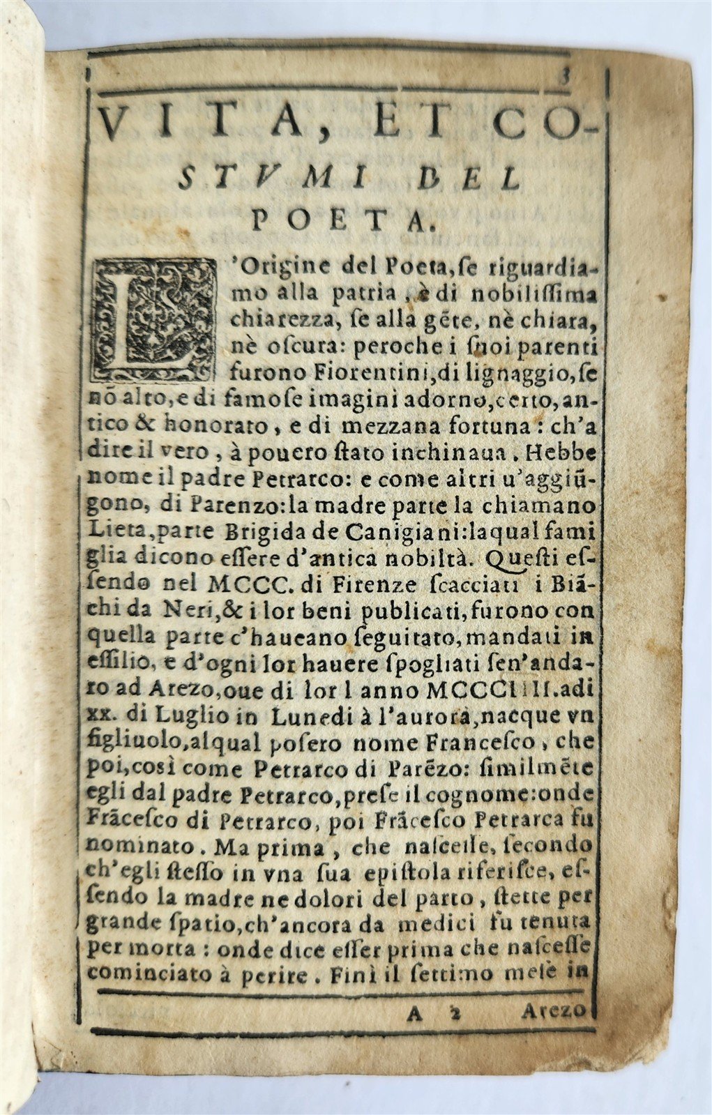 1572 PETRARCH ILLUSTRATED in ITALIAN antique 16th CENTURY rare PETRARCA POETRY