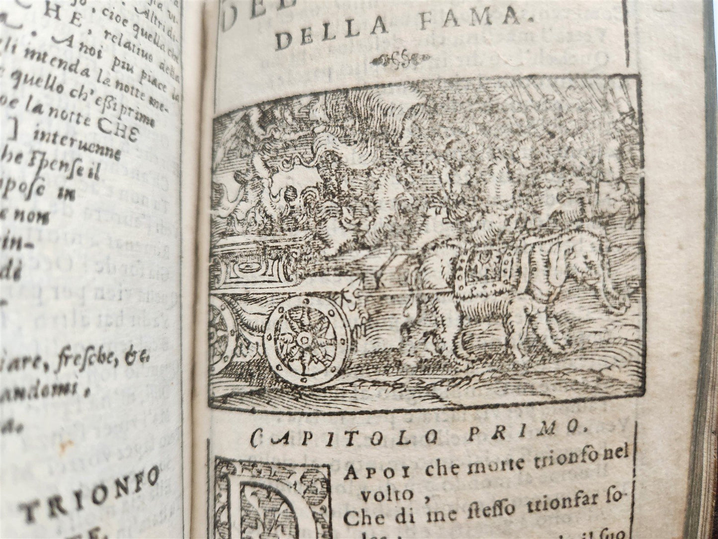 1572 PETRARCH ILLUSTRATED in ITALIAN antique 16th CENTURY rare PETRARCA POETRY